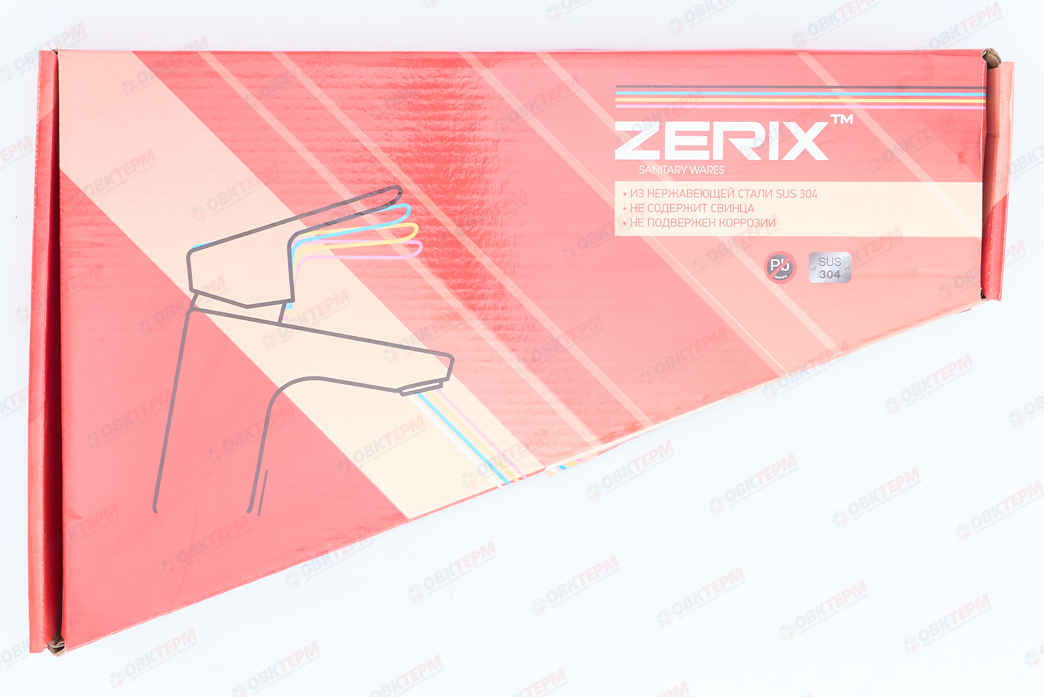 Смеситель д/кухни нерж/сталь ZERIX KUB-011 10 шт/ящ - миниатюра №6