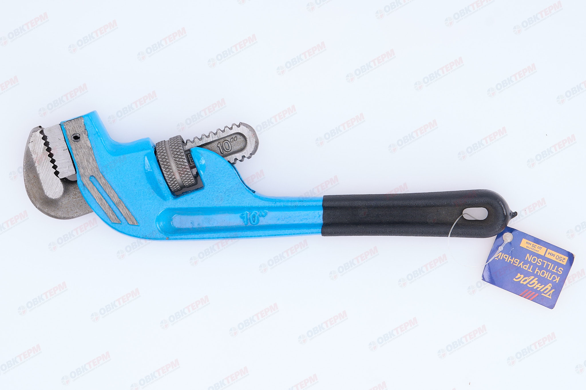 Ключ трубный с широкими губками ТУНДРА угол рабочей части 120°, раскрытие до 35 мм, 250 мм - миниатюра №8