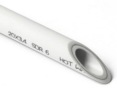 Труба с металлом SDR 6 PN20   25*4.2   БЕЛАЯ   (PRO AQUA)      (80м) - Изображение №1