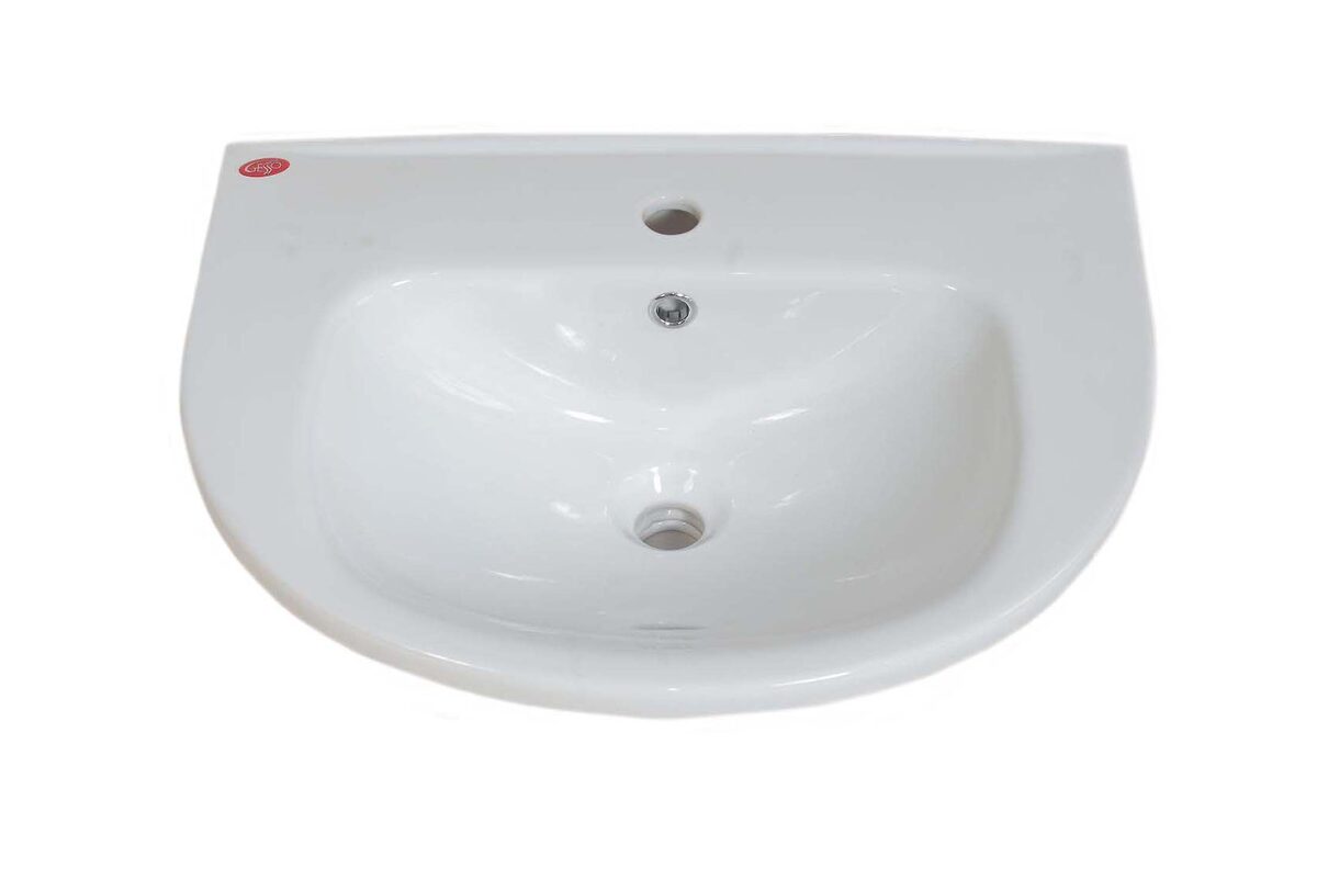 GESSO умывальник W101 Home de luxe с болтами крепления      (Ш600*Г480) - Изображение №1