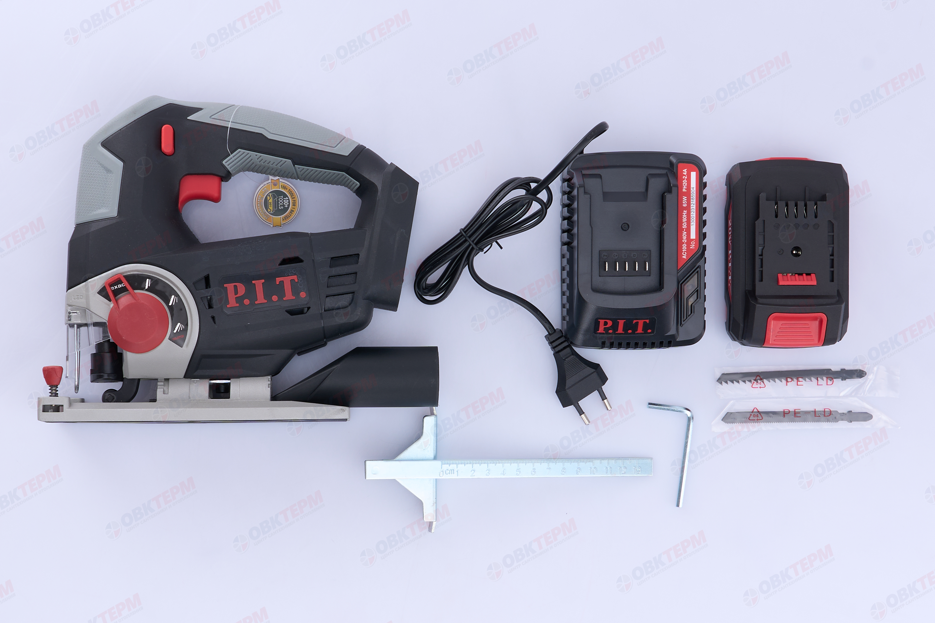 Лобзик аккумуляторный OnePower P.I.T. 20В, пропил 80мм, быстрый зажим (КЕЙС, АКБ, ЗУ),1/3 - Изображение №5