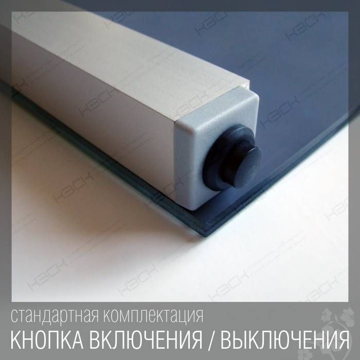 Зеркало  500х700 LED подсветка, с кноп. выкл. 9,6 Вт/м КЗСК - миниатюра №3