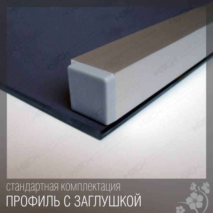 Зеркало  500х700 LED подсветка, с кноп. выкл. 9,6 Вт/м КЗСК - миниатюра №6