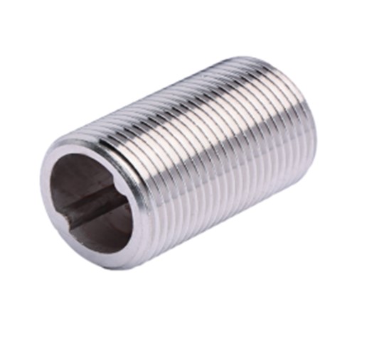Ниппель под сгонный ключ   3/4" - 43   Никель ZEISSLER                 (100/10) - Изображение №1