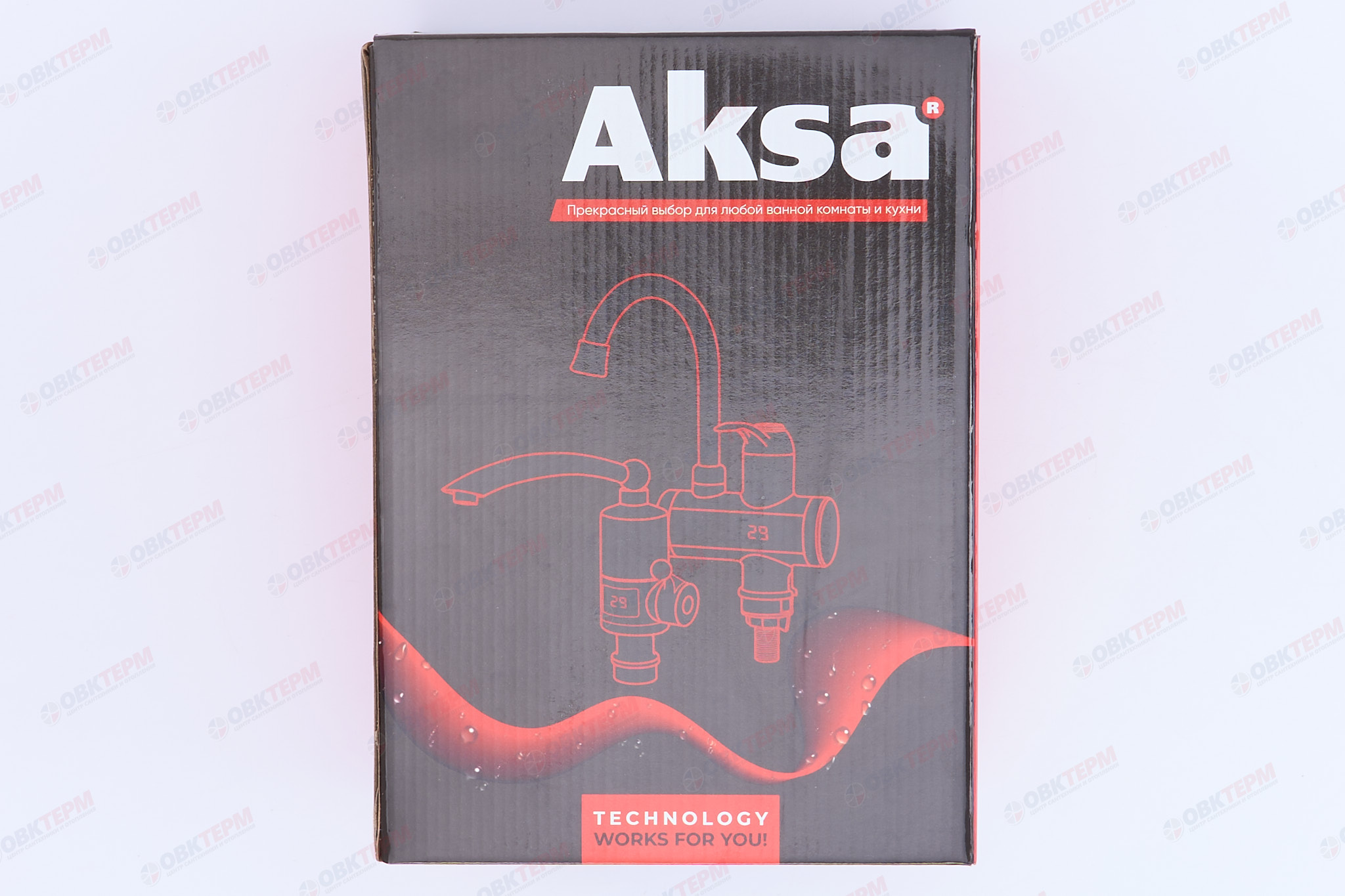 Водонагреватель на мойку AKSA SNP-02-FE /инд. темп. /рефлектор /3 kW  (12шт/уп) - Изображение №5