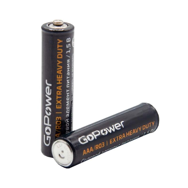 Батарейка GoPower R03 AAA BL4 Heavy Duty 1.5V 4шт/уп - Изображение №2