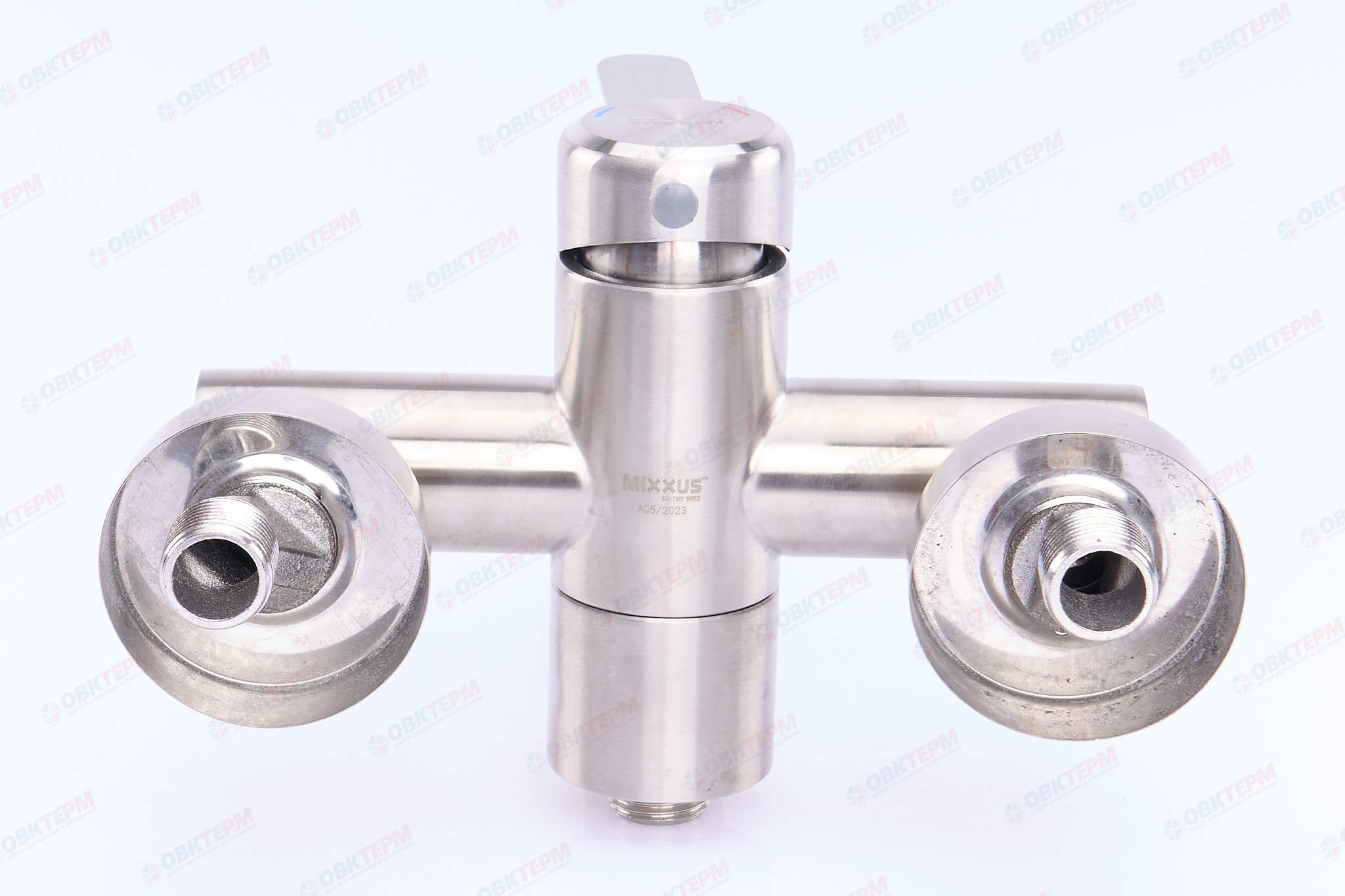 Смеситель д/ванны корот. нерж/сталь MIXXUS FAN-009  EURO Ø40 (12 шт/ящ) - миниатюра №4