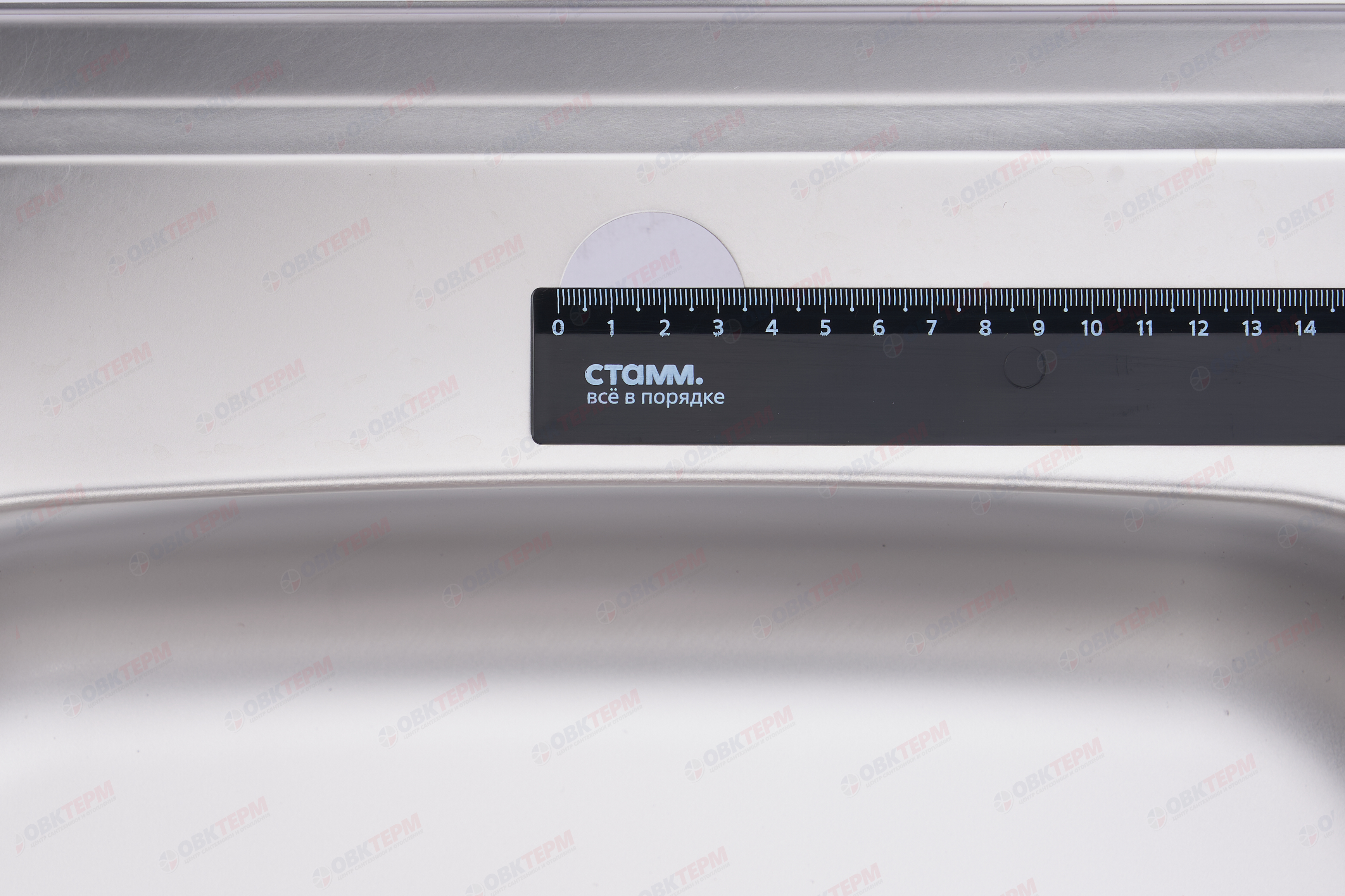 ZERIX мойка Z4848-06-160E (SATIN) ВРЕЗНАЯ /сифон (10шт/ящ) - Изображение №5