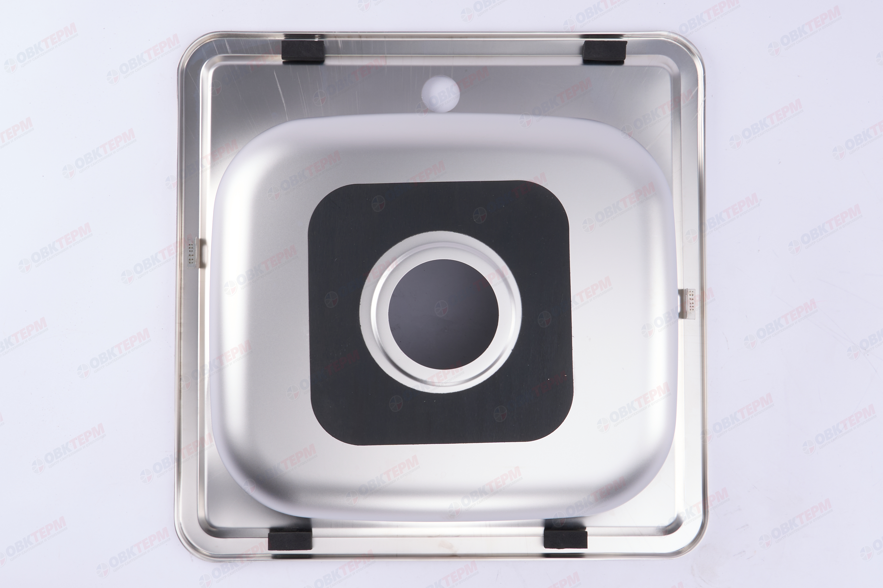 ZERIX мойка Z4848-06-160E (SATIN) ВРЕЗНАЯ /сифон (10шт/ящ) - миниатюра №7