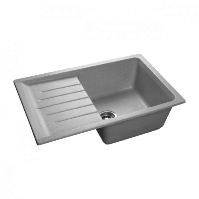 Мойка прямоугольная 760*500*200 мм  GRANMILL 22 серая матовая - изображение №1