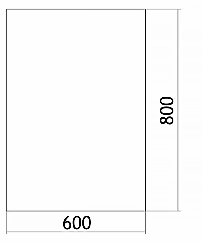 Зеркало  600х800 прямоугольное (гор/вер крепеж) Silver Mirrors - Изображение №2