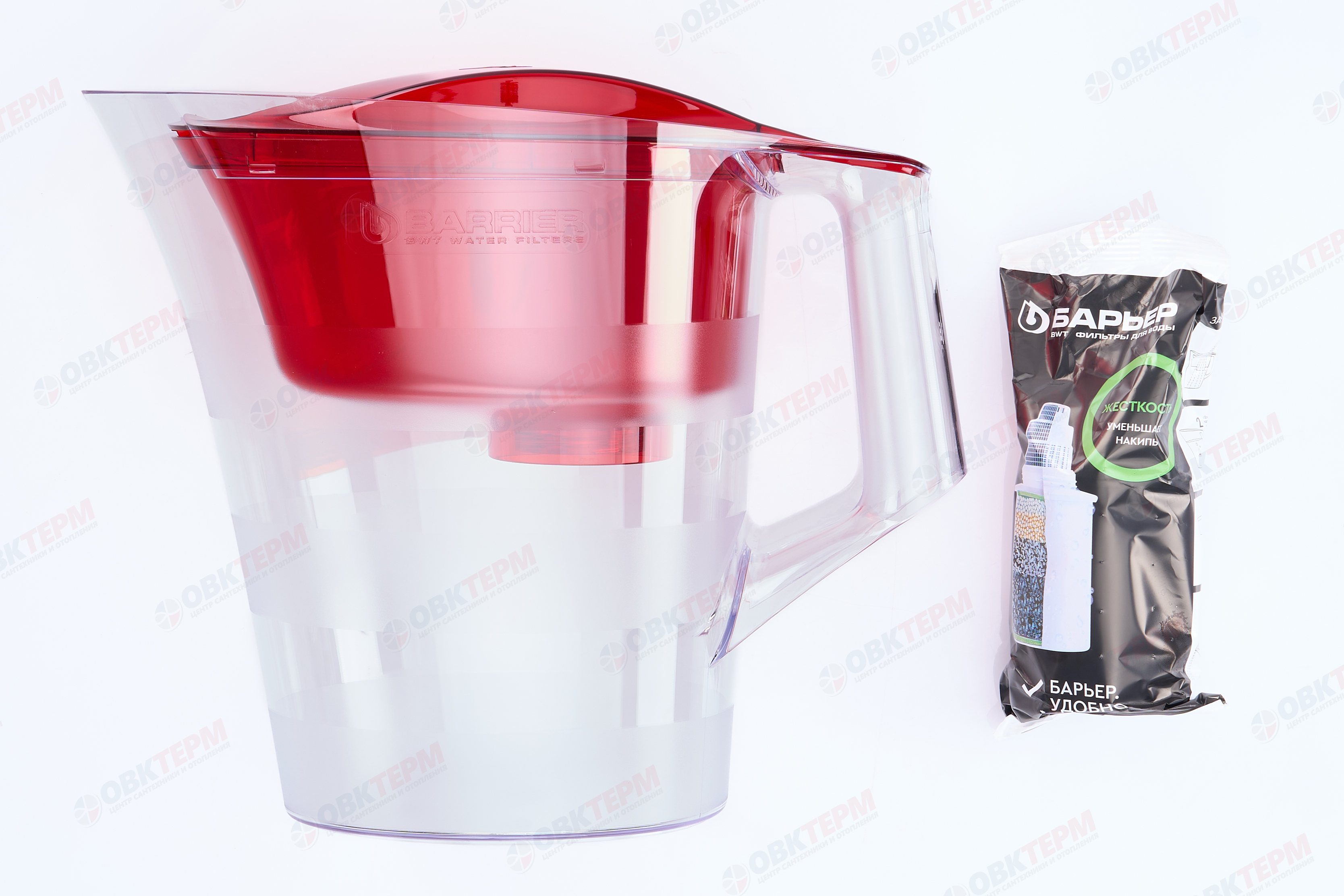 Барьер     Фильтр-кувшин  Твист   (красный)  4 л  (5 шт) - миниатюра №7