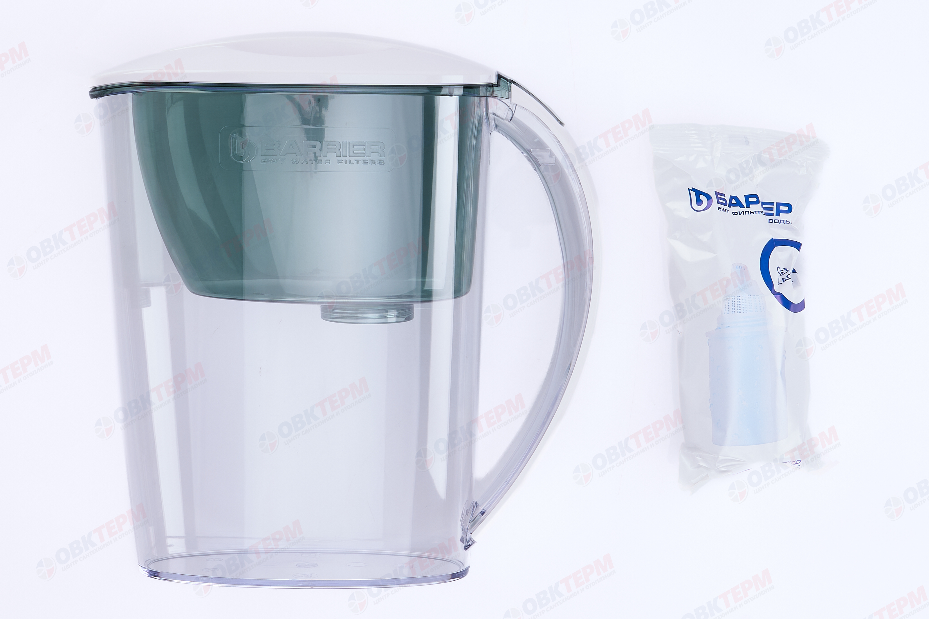 Барьер     Фильтр-кувшин Экстра   (малахит-зеленый)  (4шт) - миниатюра №7