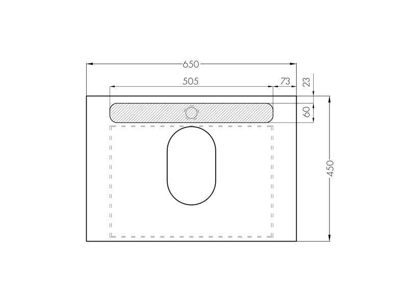 Тумба подвесная  65 Лофт Урбан Графит/Орегон (510 x 650 x 450) AQUATON (ум. Одри 42) - миниатюра №5