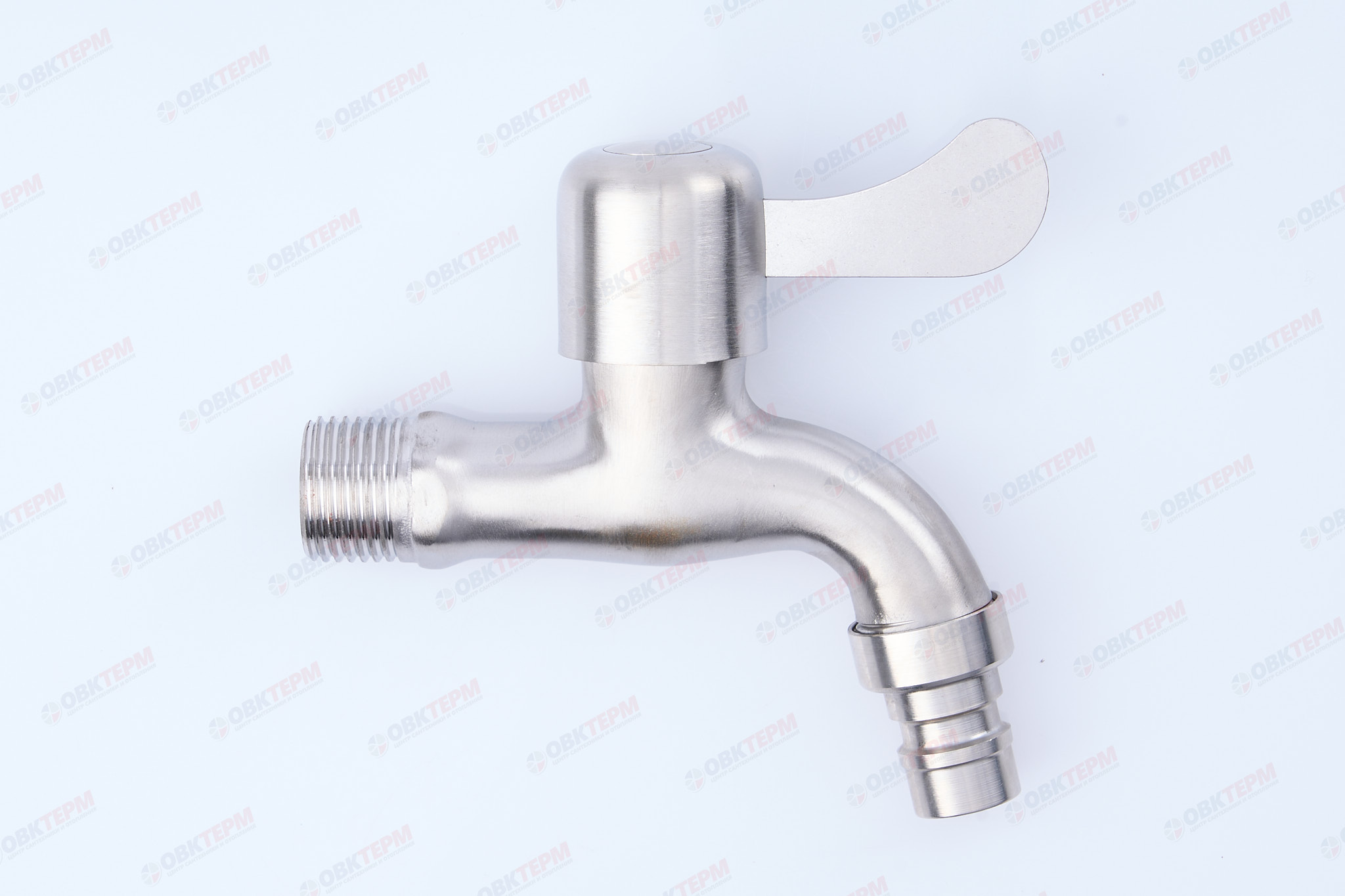 Кран водоразборный ZERIX BIB-002 1/2 из нерж стали SUS304, буксовый (100 шт/ящ) - Изображение №2