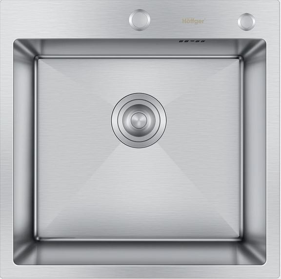 Мойка HOFFGER 5050 SATIN /сифон /1+3мм 500*500*210мм (5шт/ящ) - Изображение №1