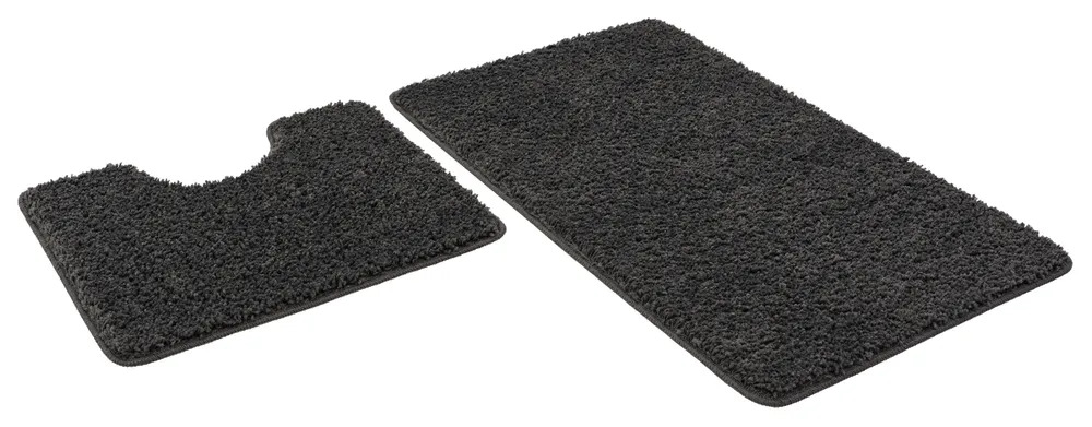 НАБОР КОВРИКОВ FRIZZ ICARPET 60*100+60*50 ГРАФИТ 62 - Изображение №1