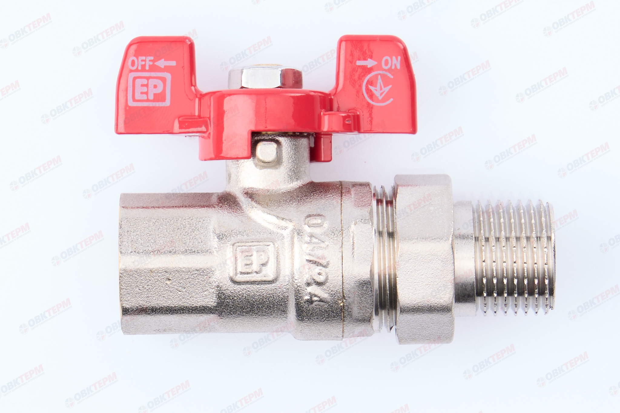 Кран шаровый с американкой     EUROPRODUCT     1/2"  ВН     (80 шт) - Изображение №2