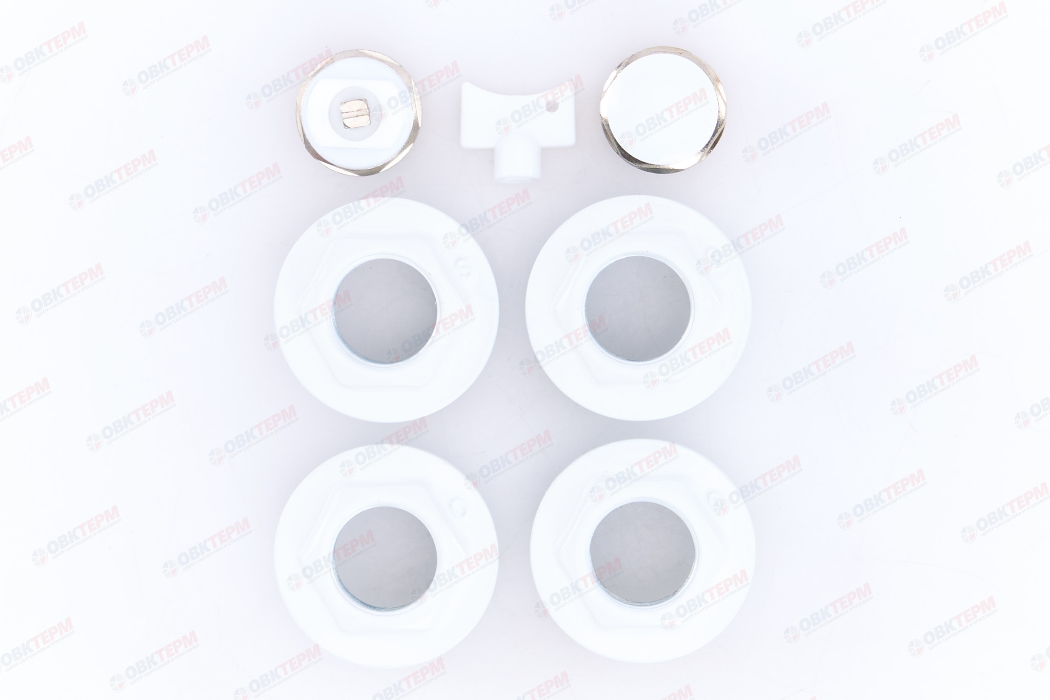 Набор присоединительный Royal Thermo 1/2 white - Изображение №1