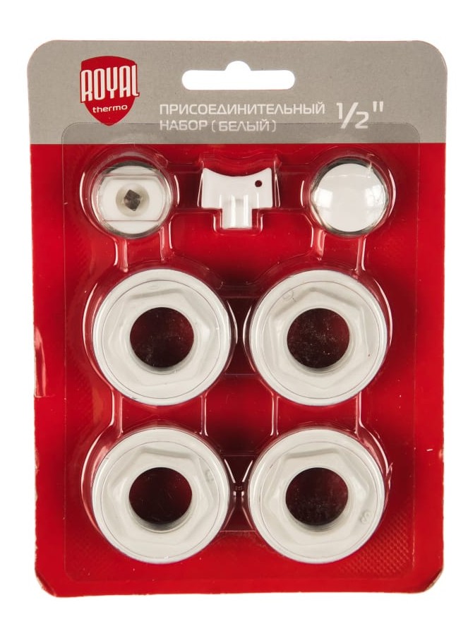 Набор присоединительный Royal Thermo 1/2 white - Изображение №2