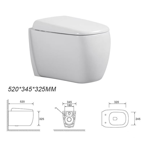 Унитаз подвесной SPARO Gasdum G19 Торнадо,безободковый, SC - Изображение №1