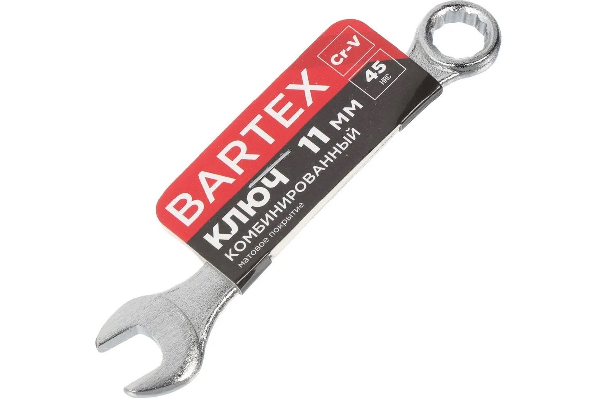 Ключ комбинированный, Bartex, 12 мм, CrV сталь, Эко - миниатюра №2