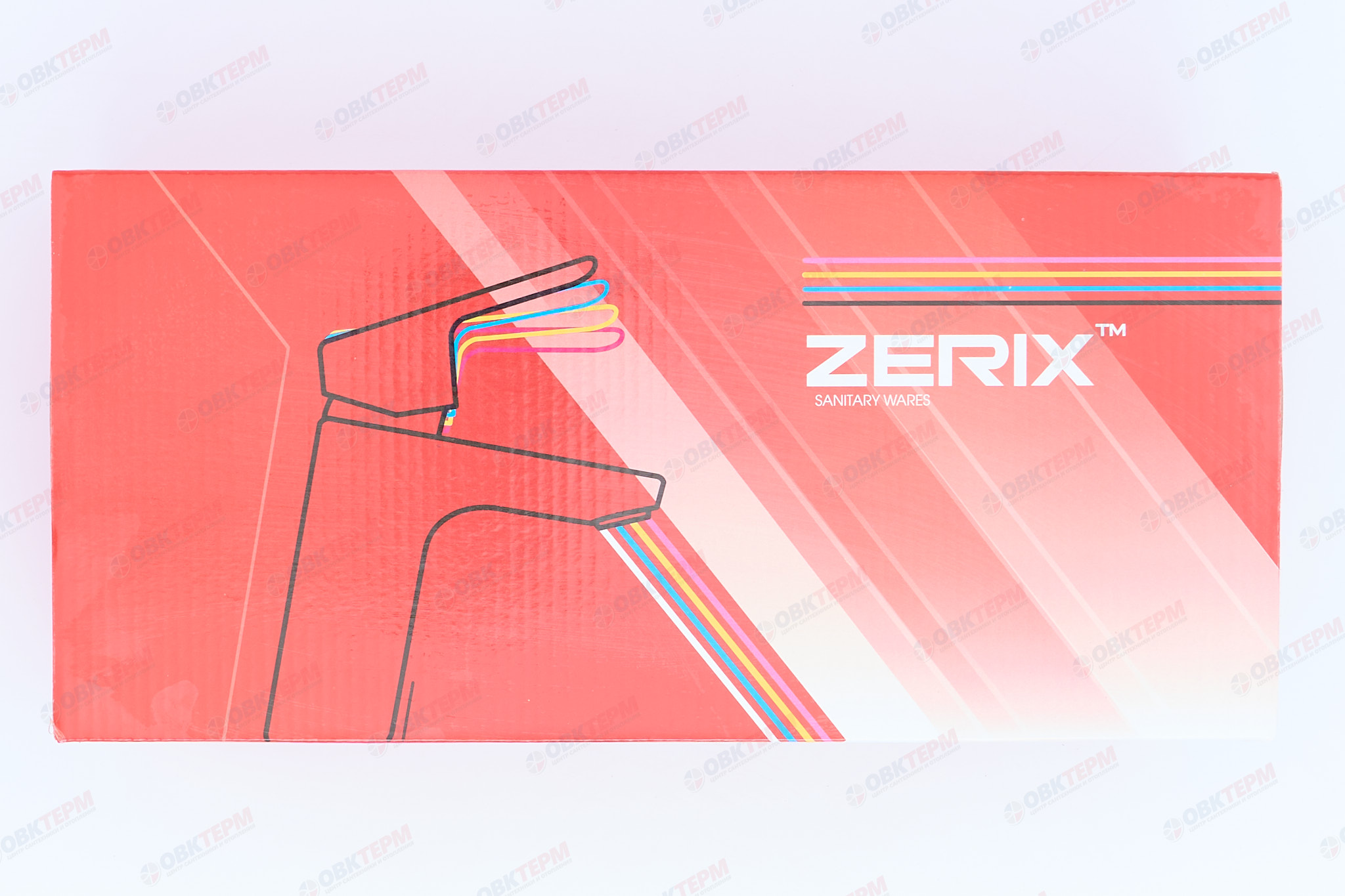 Смеситель д/ванны буксовый ZERIX ROM-006 LR82310H (белый) (10 шт/ящ) - миниатюра №6