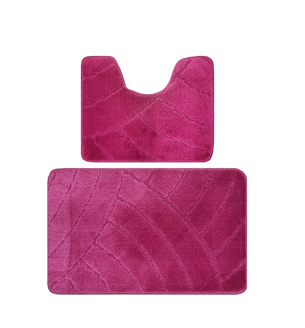 Комплект ковриков для в/к BANYOLIN CLASSIC 500х800/500х400мм 11мм (бордо) 1/25 - Изображение №1