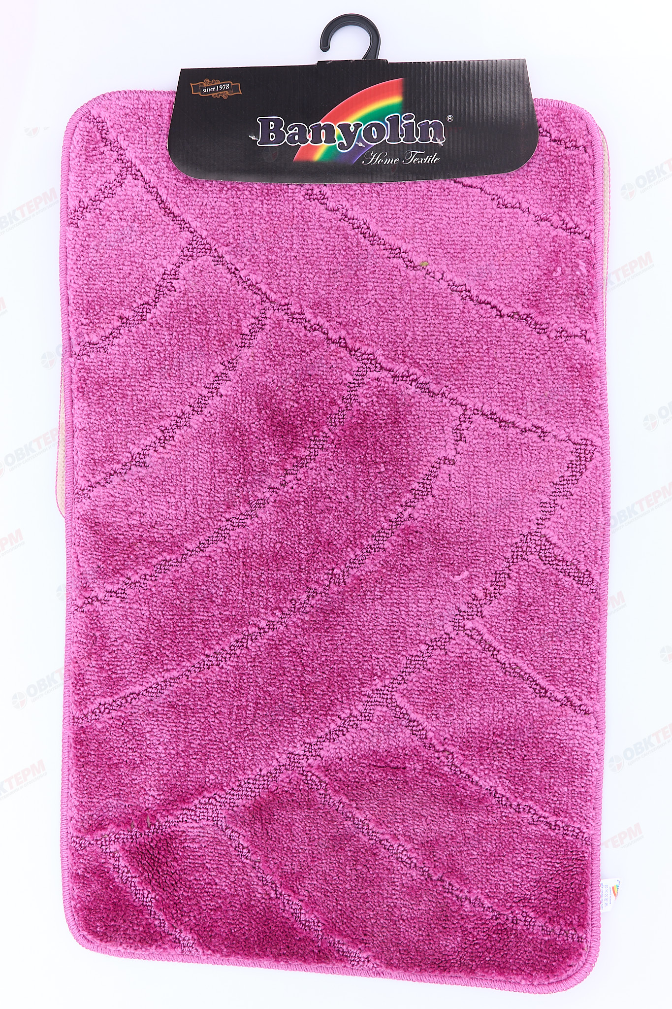 Комплект ковриков для в/к BANYOLIN CLASSIC 500х800/500х400мм 11мм (бордо) 1/25 - Изображение №2