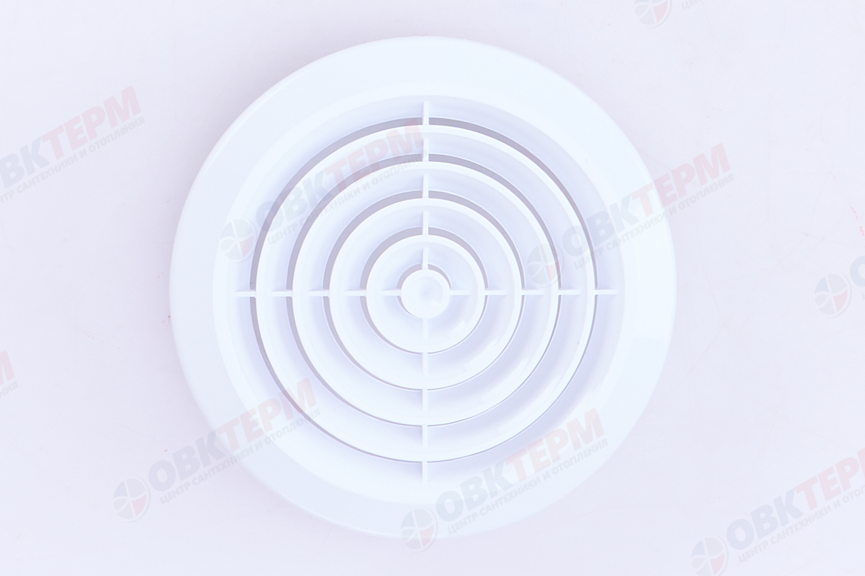 Решетка вентиляционная круглая ПКС d170, с фланцем d125 (50шт/уп) Эвент - Изображение №4
