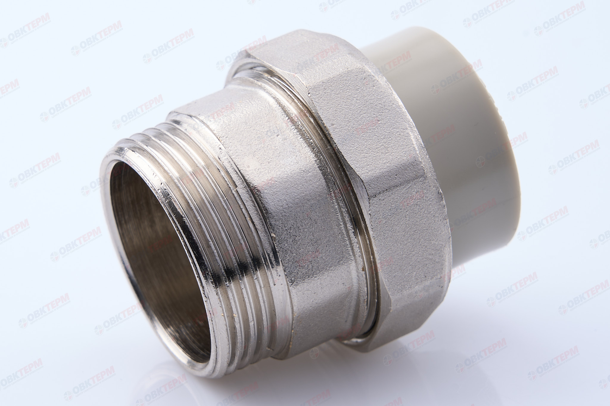 Разборное соединение   32 *  1 1/4"  Н    СЕРОЕ PP-R    (RTP)    (70/10) - изображение №1