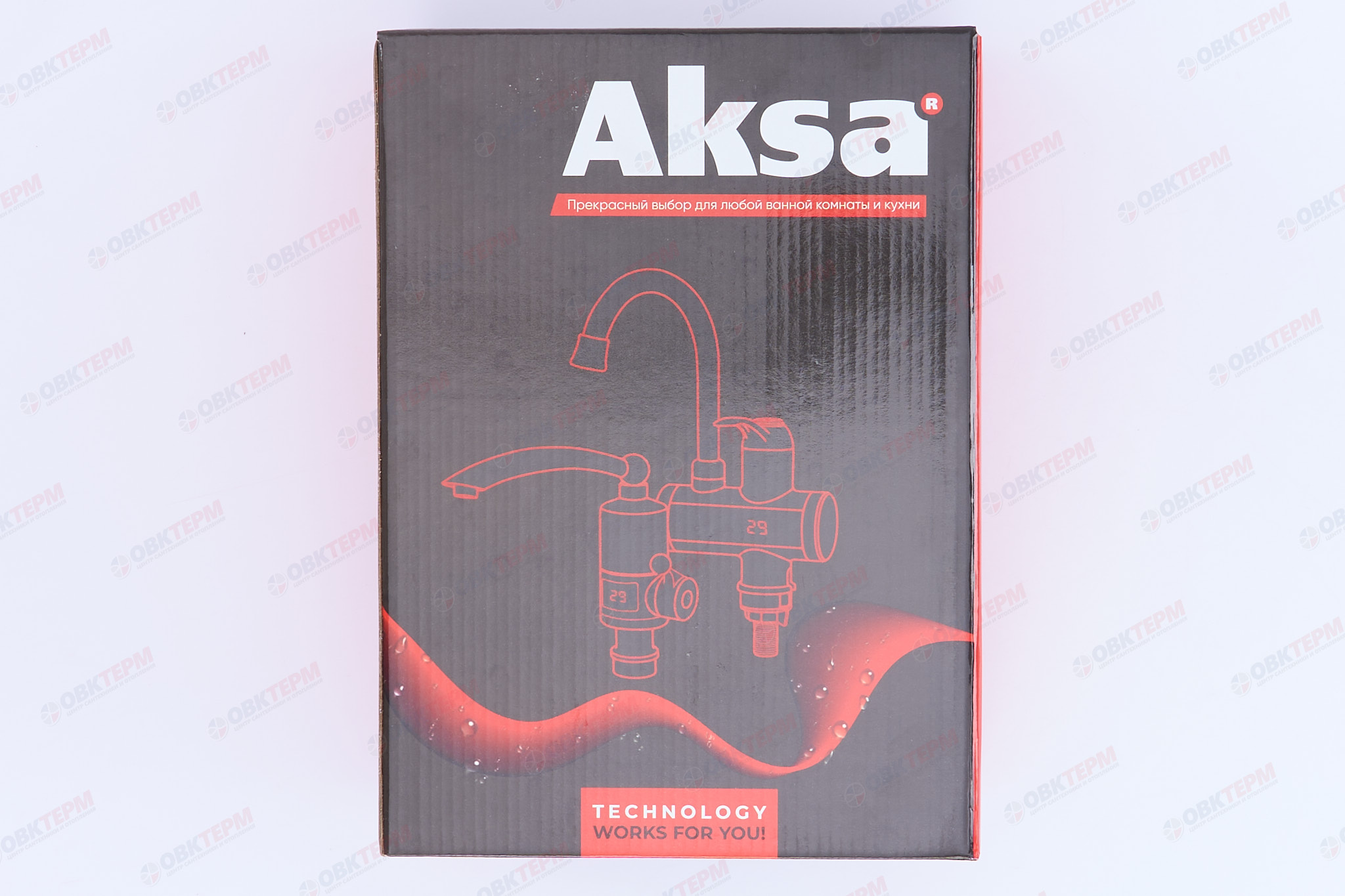 Водонагреватель на мойку AKSA SNP-02-AES /инд. темп./3 kW  (со шлангом и лейкой) (12шт/уп) - Изображение №5