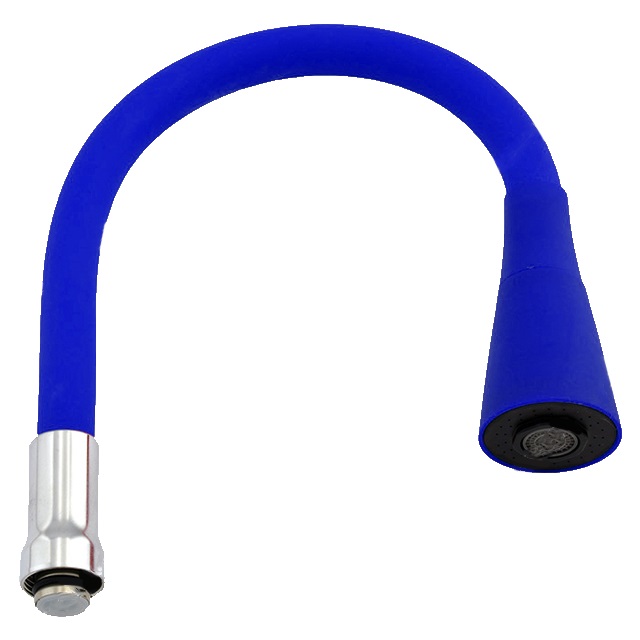 Излив силиконовый ZERIX SPS-02 BLUE под гайку (50 шт/ящ) - миниатюра №2