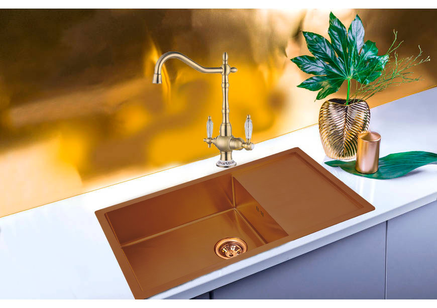 MIXXUS мойка MX7844-200x1.2  PVD-BRONZE - Изображение №3