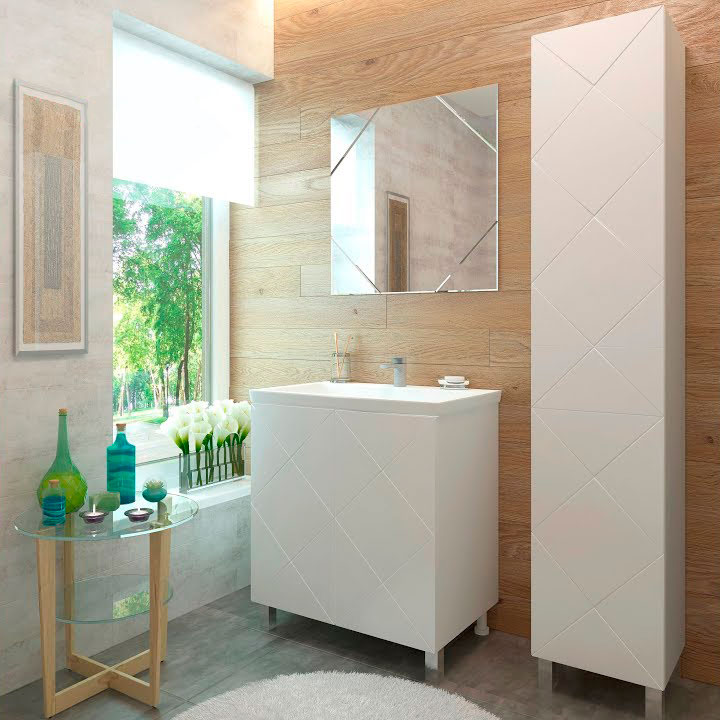 Тумба EvaGold 70 №2 "Pamela" (ум Фостер 700/ COMO 700) белый - миниатюра №3