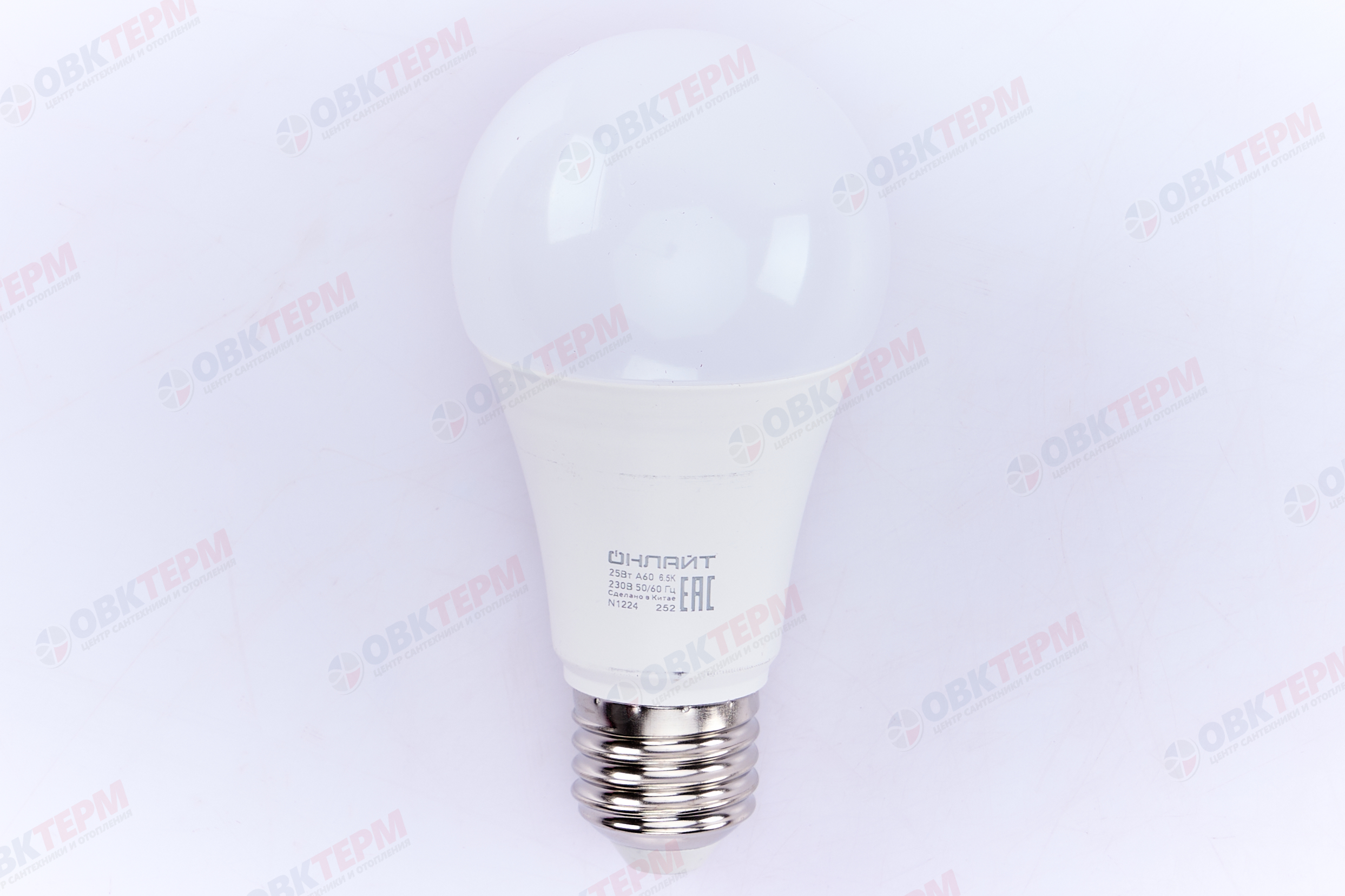 Лампа светодиодная ОНЛАЙТ E27 25Вт грушевидная 6500К 61955 - Изображение №2