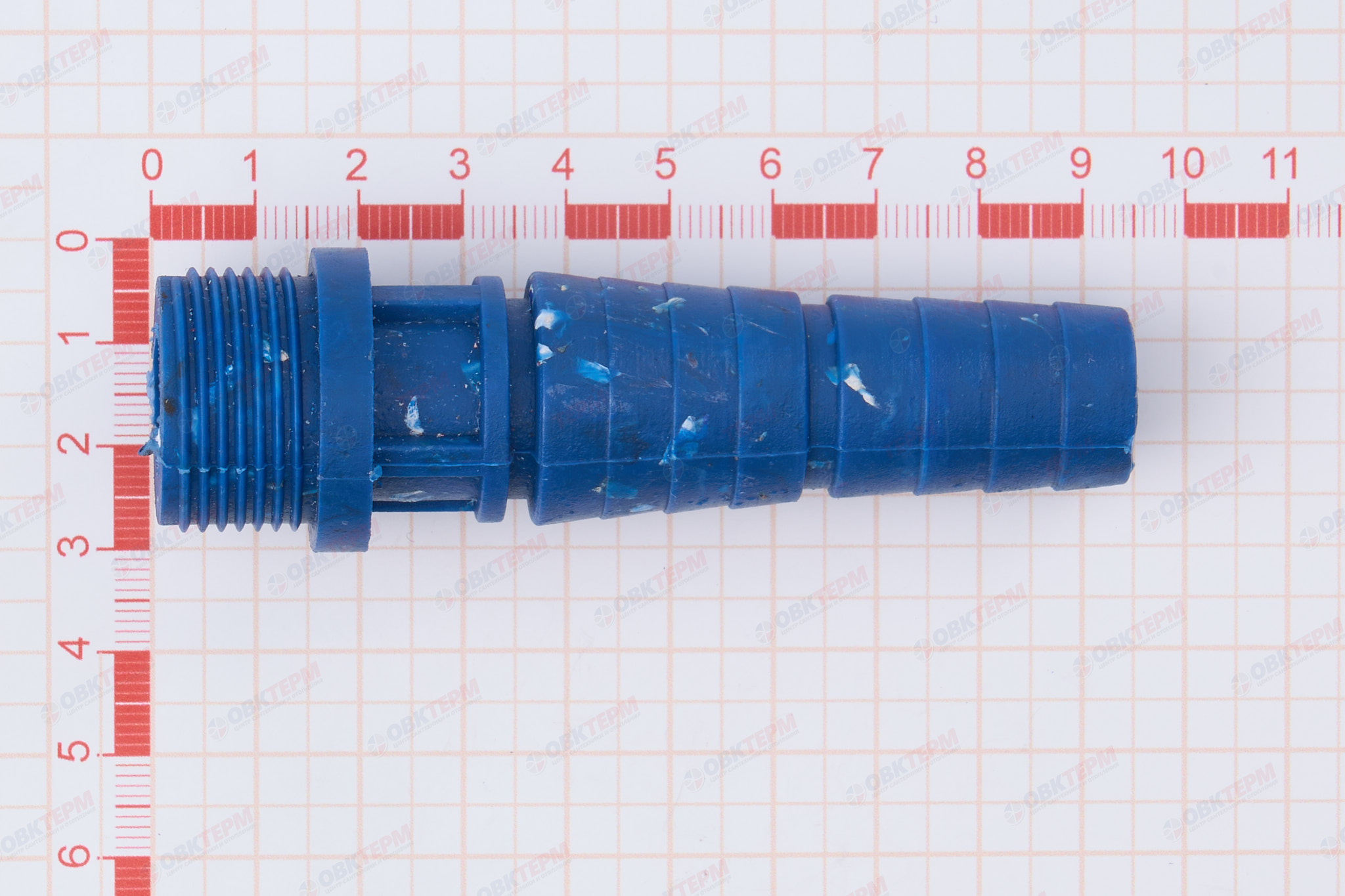 Штуцер пластиковый     3/4" наружняя резьба - 3/4" * 1"  шланг (1/1000шт) - Изображение №5