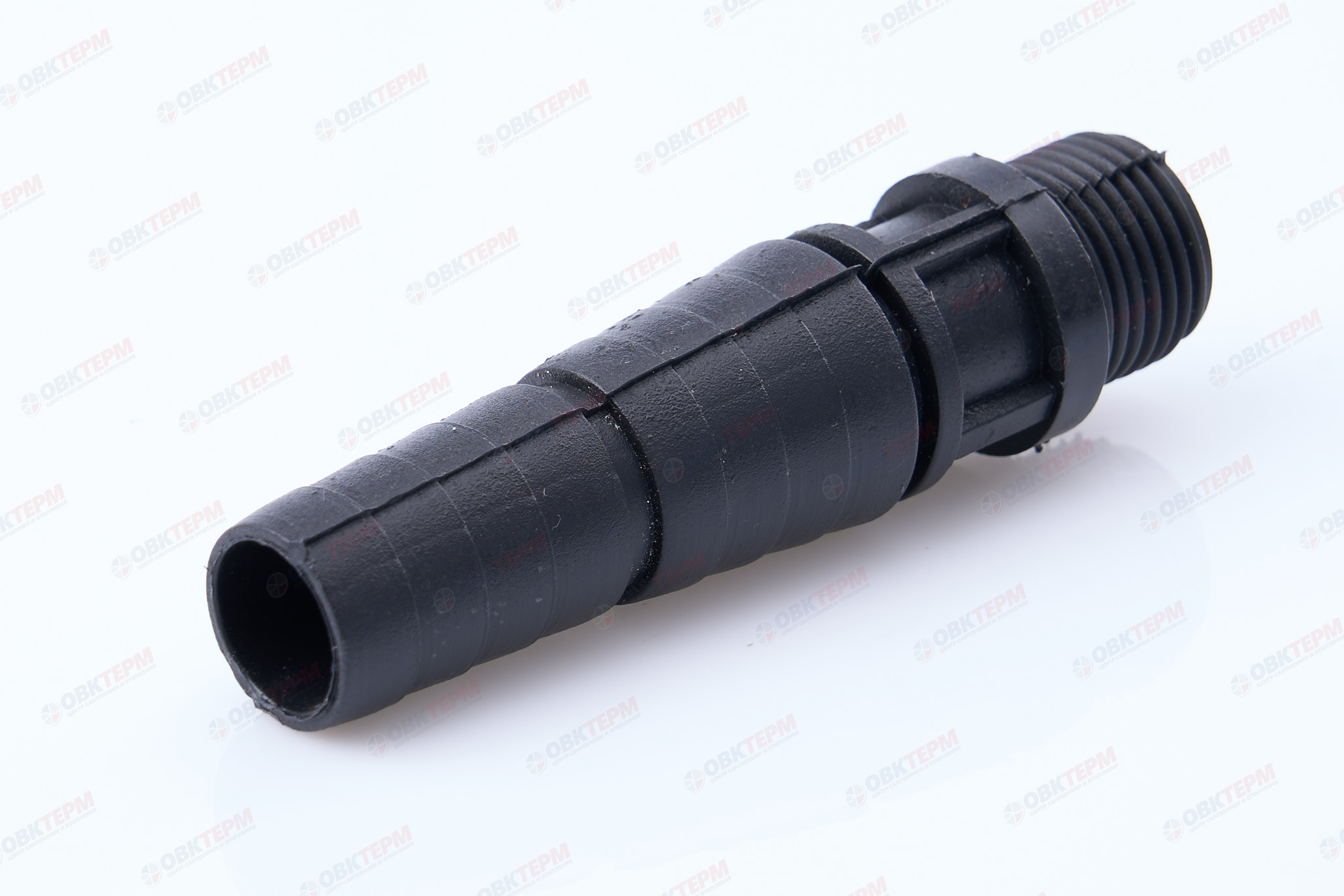 Штуцер пластиковый     1/2" наружняя резьба - 3/4 " * 1" шланг (1/1000шт) - Изображение №1