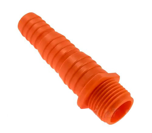 Штуцер пластиковый     1/2" наружняя резьба   -    5/8" *  1/2" *   3/4"  шланг (1000/50шт) - Изображение №1