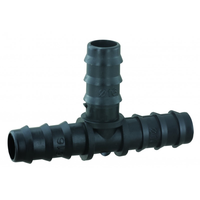 Тройник для многолетней трубки 16мм   7212   (TC - 0116)    Aquapulse (500/100шт) - Изображение №1
