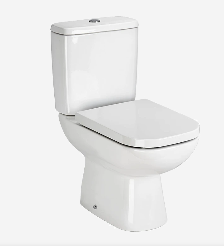 Унитаз-компакт Wanfald NORDEN (ПРЯМОЙ. выпуск., 2 режим, крышка дюр., ниж., подкл.)  420х800х845 мм - Изображение №1