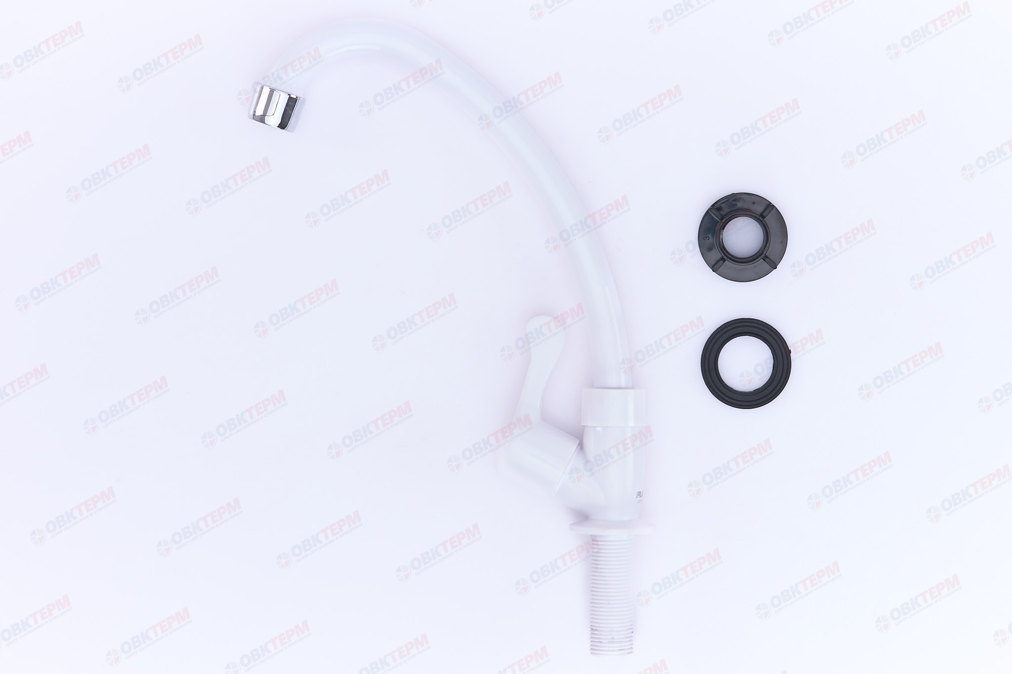 Смеситель моно для холодной воды PLAMIX Mono-007 White (84шт/ящ) - миниатюра №6