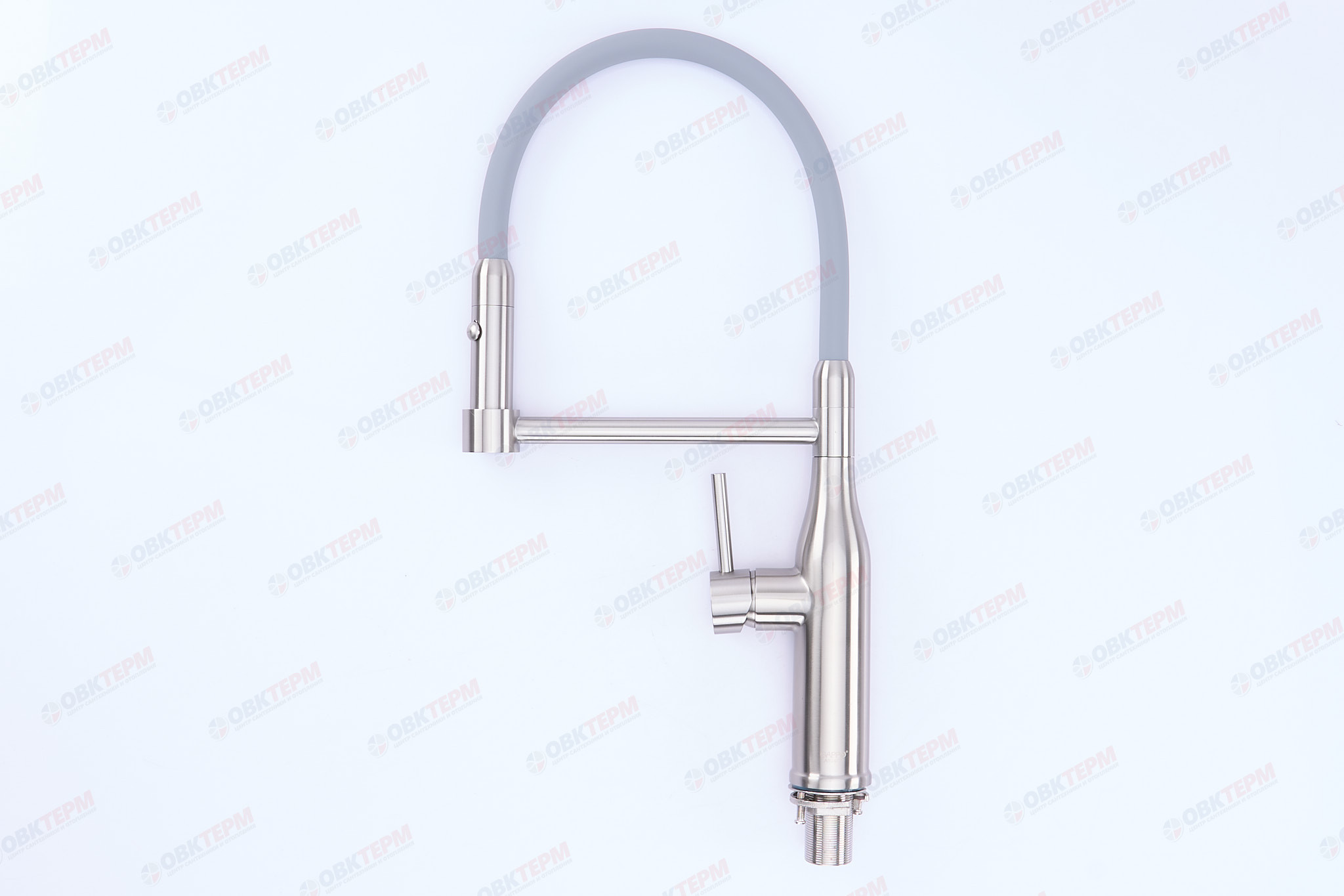 Смеситель д/кухни GAPPO G4398-55 нерж сталь /сатин /гибкий излив (Ø35) - миниатюра №3