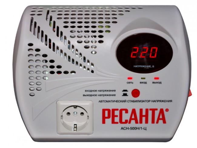 Стабилизатор ACH НАСТЕННЫЙ  -   500 Н1/1-Ц Lux  Ресанта - Изображение №1