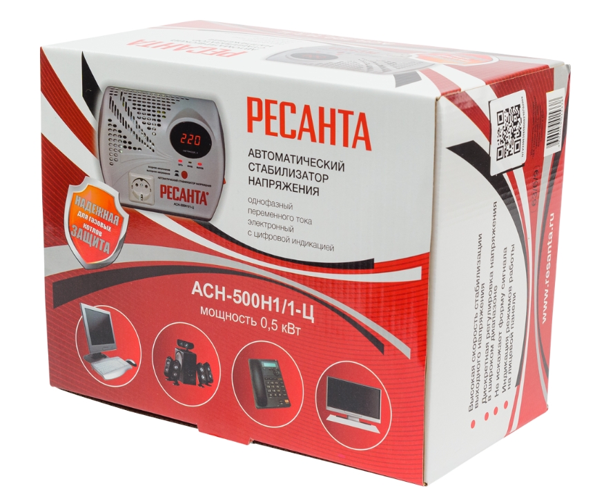 Стабилизатор ACH НАСТЕННЫЙ  -   500 Н1/1-Ц Lux  Ресанта - Изображение №5