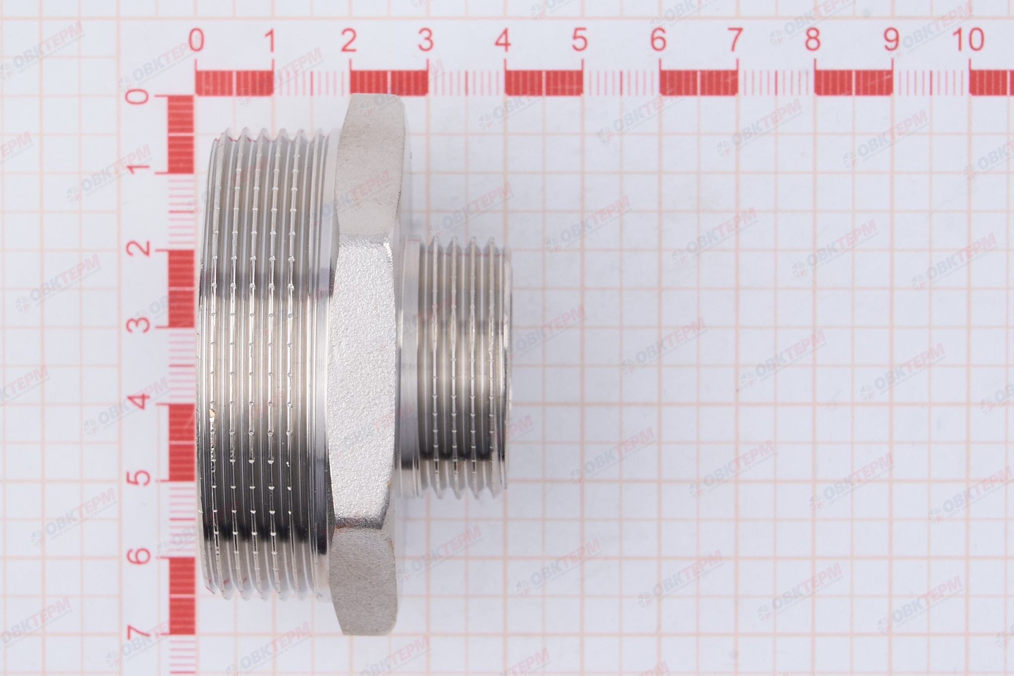 Ниппель 1 1/2" -   1"  Никель ZEISSLER                 (70/5) - миниатюра №6