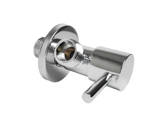 Кран для подкл. с/т приборов   MIXXUS PREMIUM ANG-08     1/2" - 3/4", хром.  круглый (1шт/50ящ) - Изображение №1