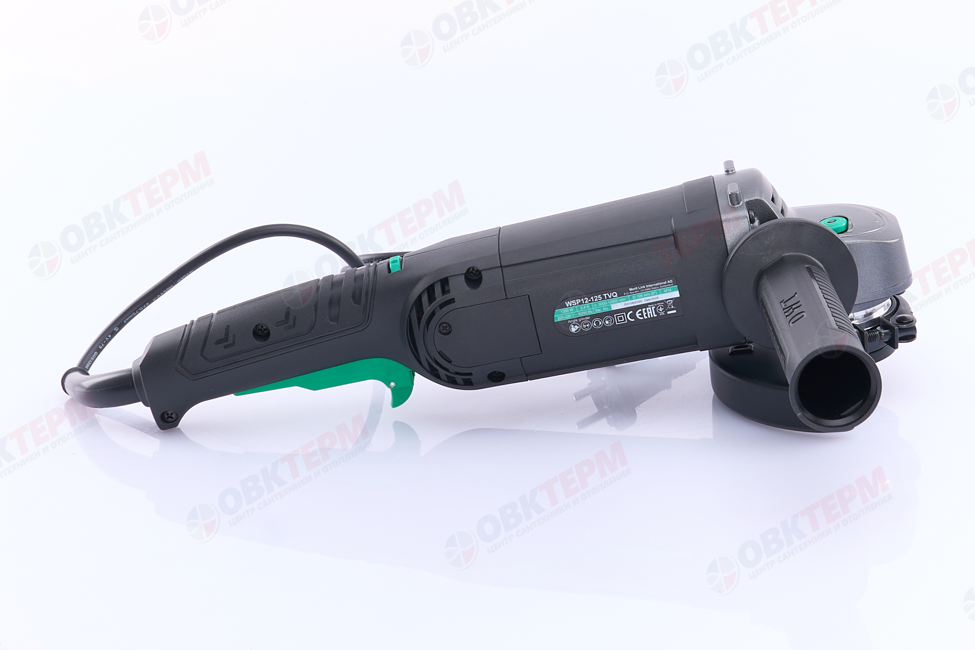 Углошлифовальная машина DWT 125 мм (1200 Вт, рег 3300-11000) - Изображение №4