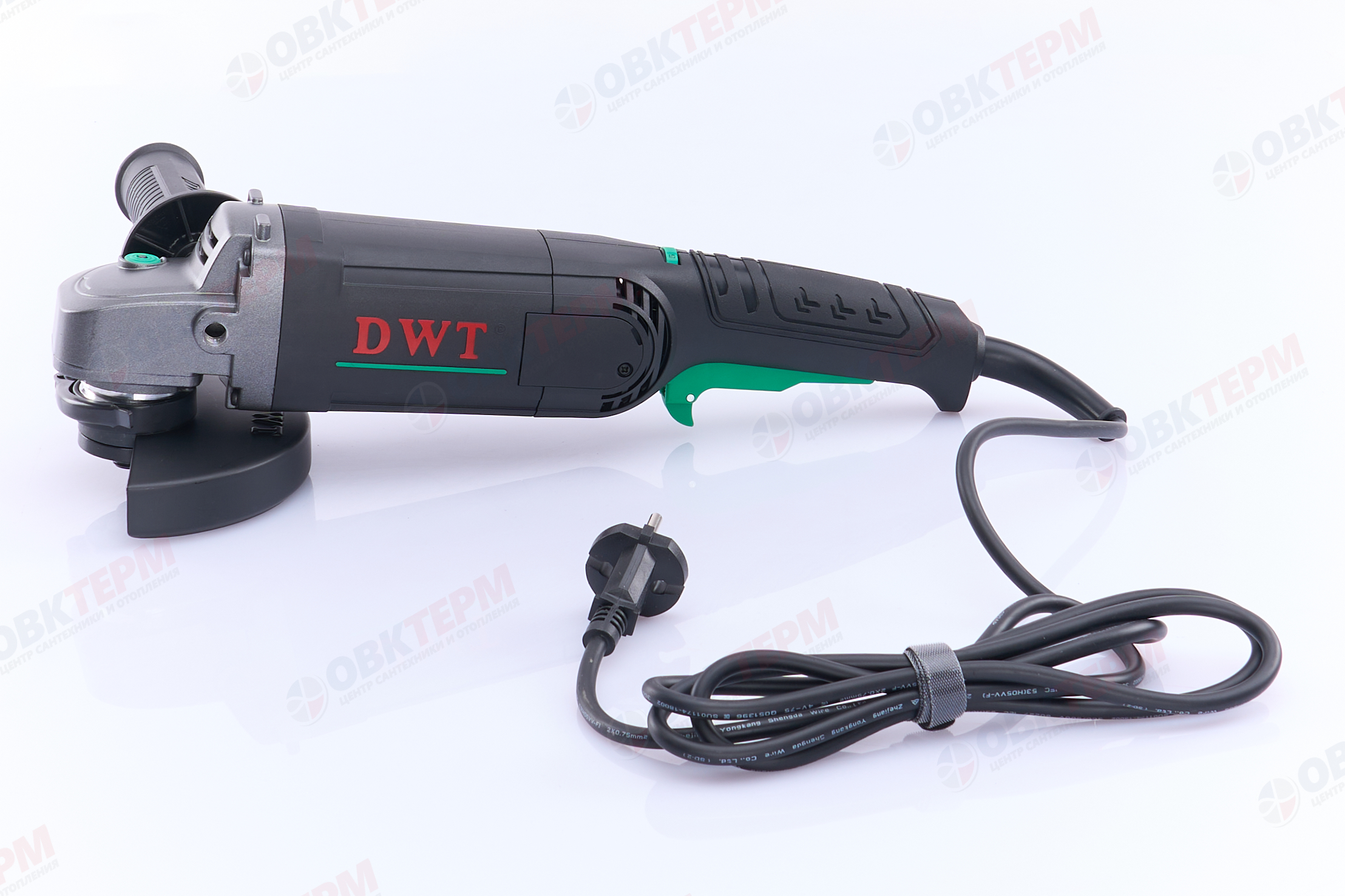 Углошлифовальная машина DWT 125 мм (1200 Вт, рег 3300-11000) - Изображение №5