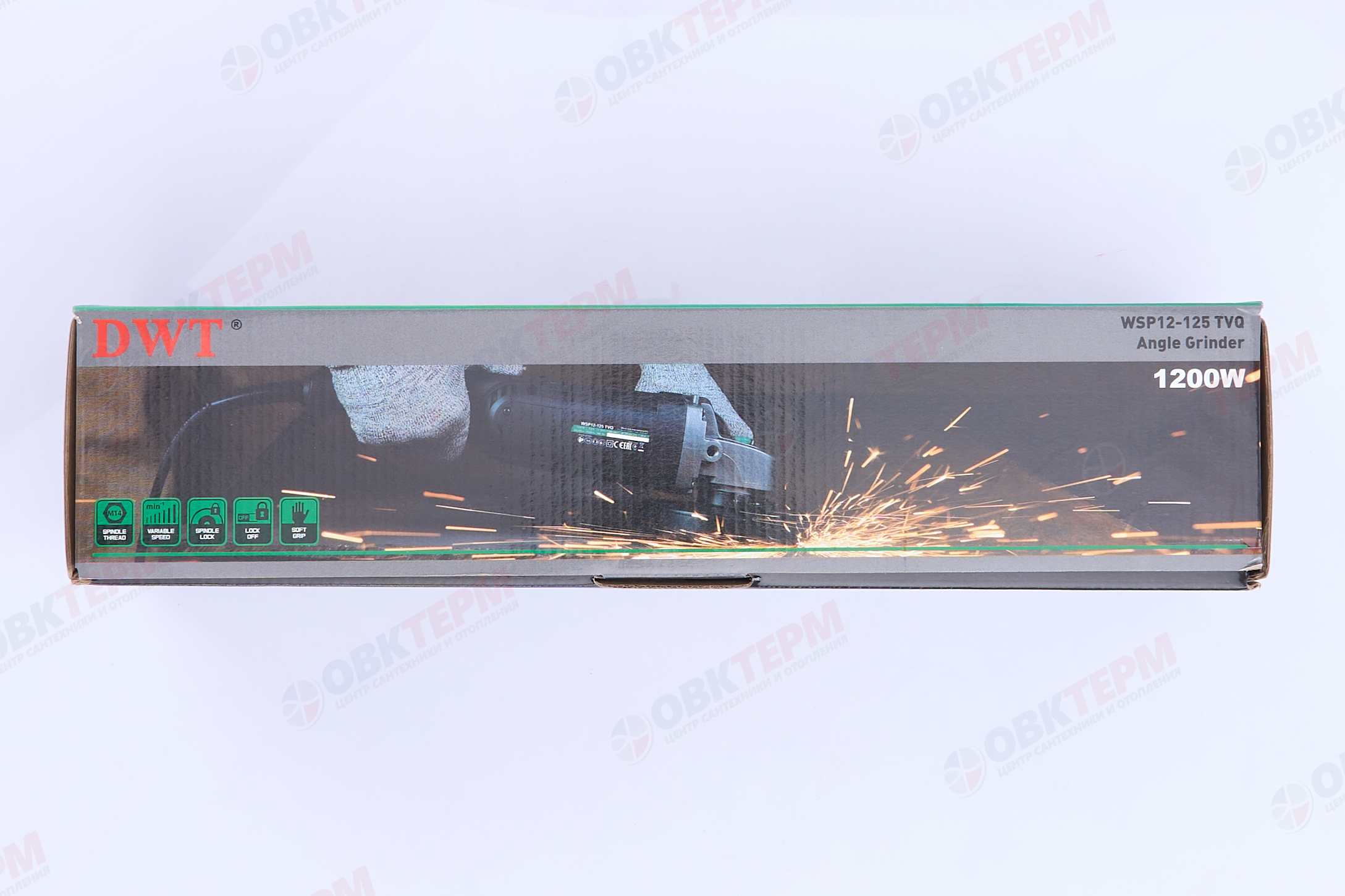 Углошлифовальная машина DWT 125 мм (1200 Вт, рег 3300-11000) - миниатюра №7